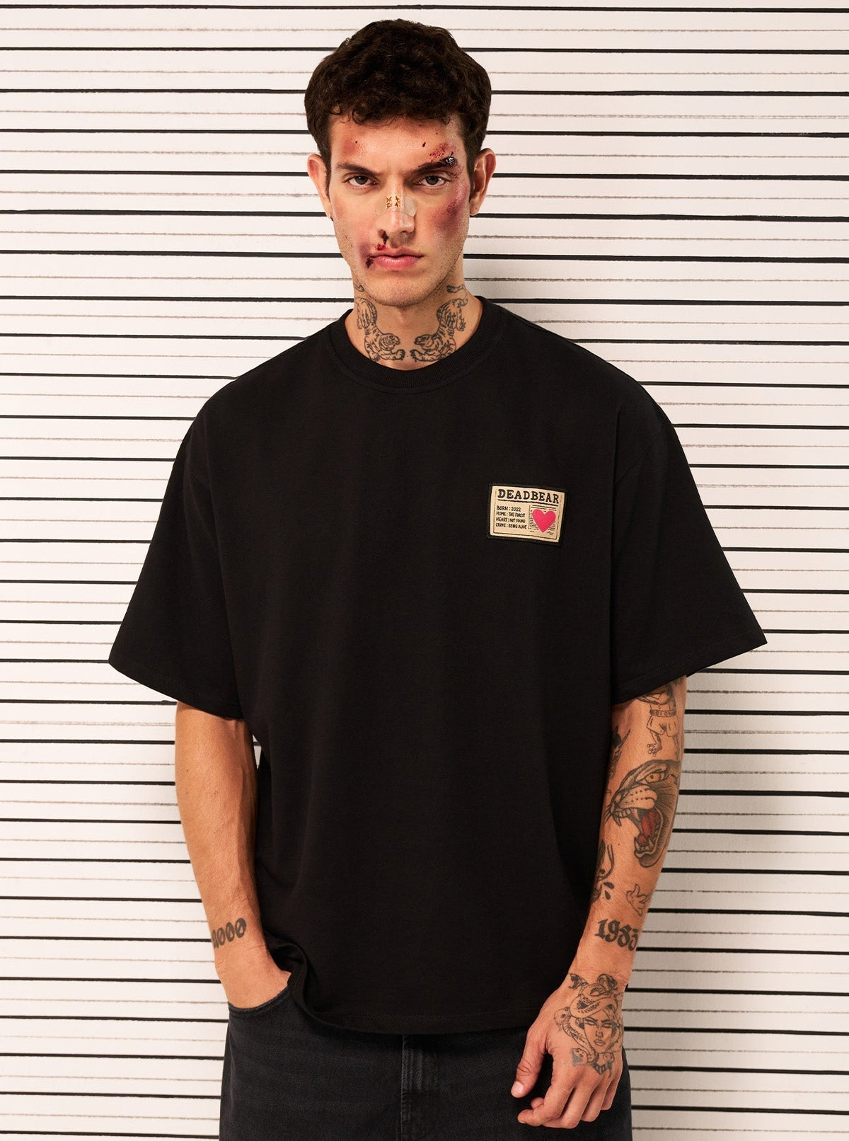 Mugshot Tee Black by DEADBEAR
