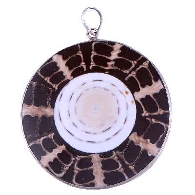 Shell 925 Sterling Silver Pendant - R100400-54