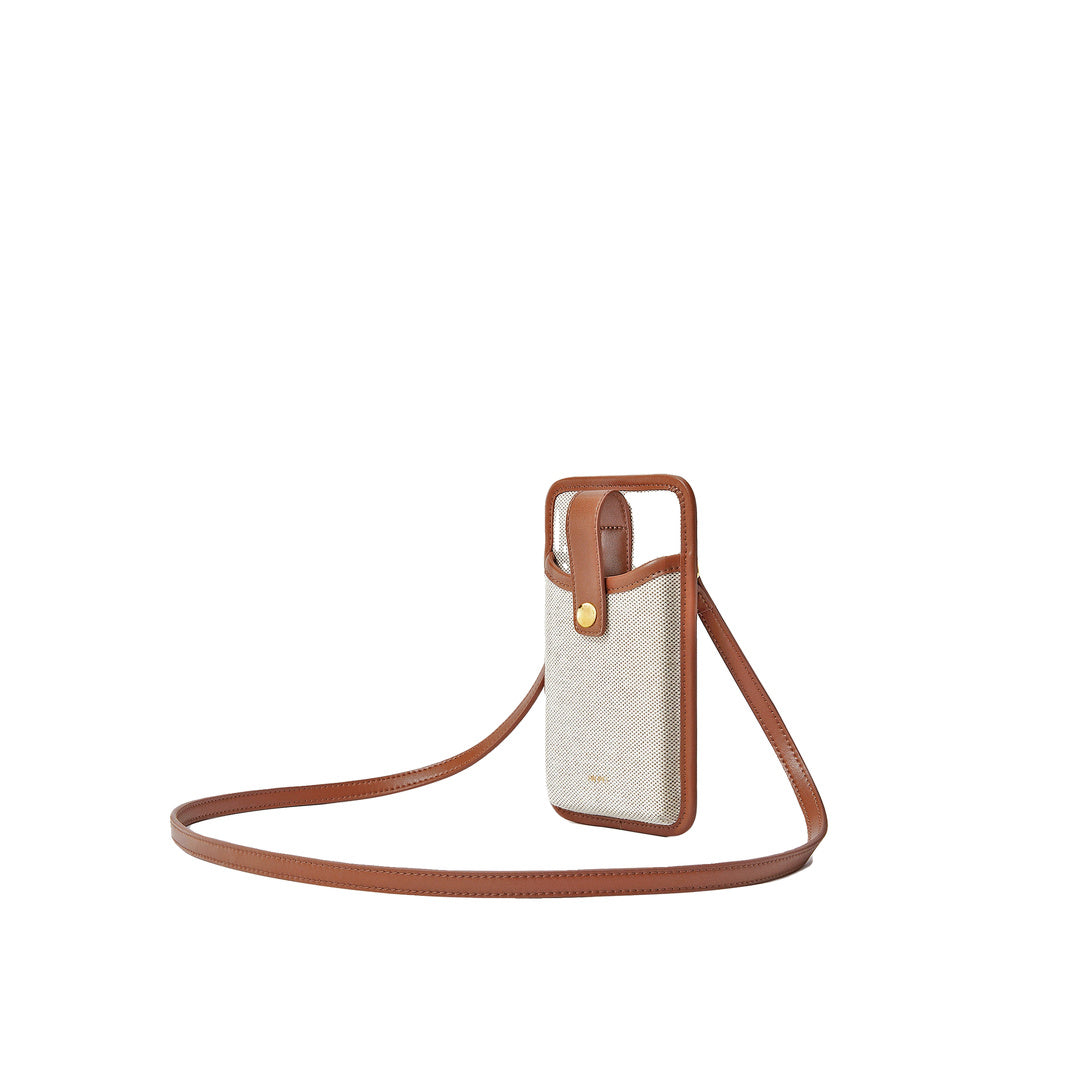 JW PEI Aylin Canvas Phone Bag - Brown by JW PEI