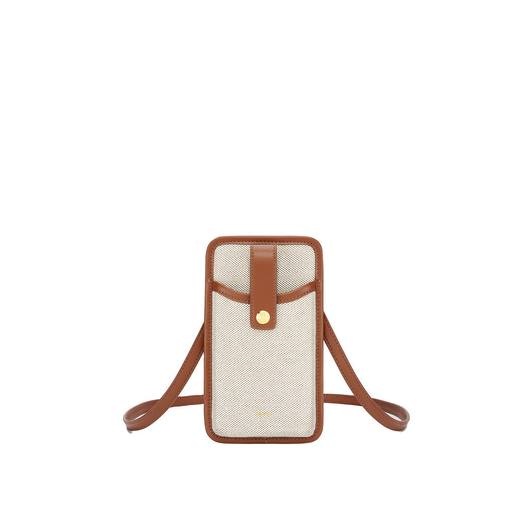 JW PEI Aylin Canvas Phone Bag - Brown by JW PEI