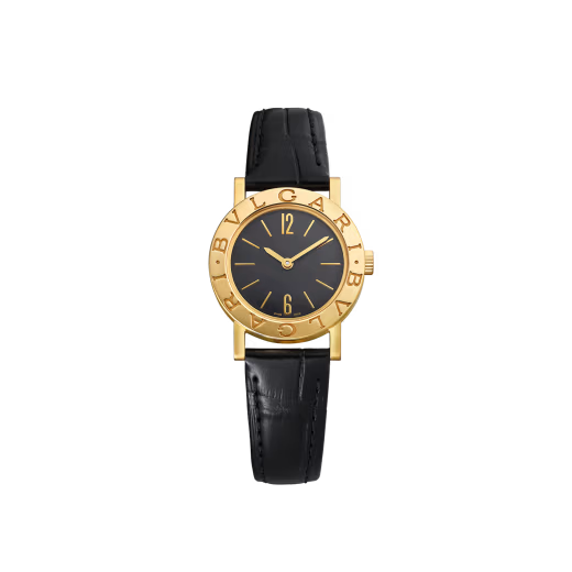 Bvlgari Yellow Gold Black Dial Watch