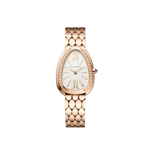 Serpenti Seduttori Rose Gold Diamond Opaline Watch