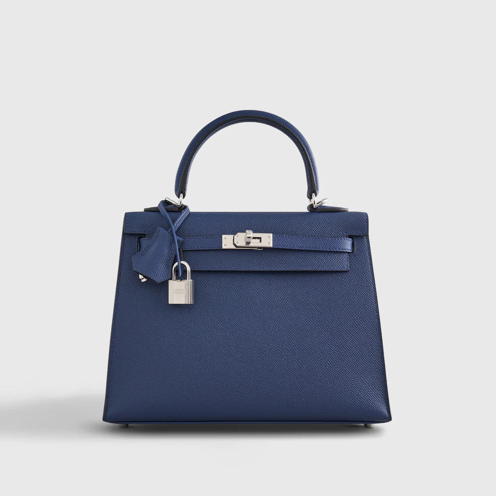 Hermès Kelly Sellier 25 – Blue Navy Epsom with Palladium Hardware