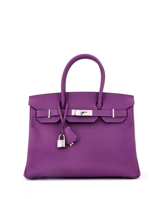 Hermès Birkin 30 – Anemone Epsom Leather with Palladium Hardware - Zeuskicks