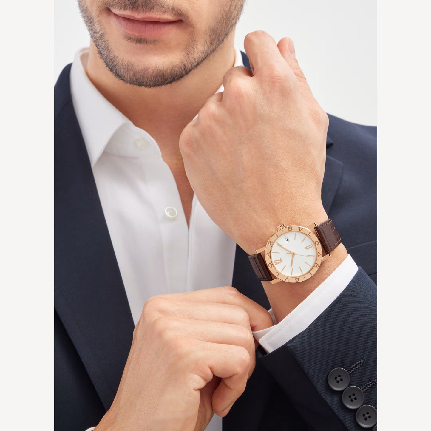 Bvlgari Bvlgari Rose Gold Opaline Automatic Watch