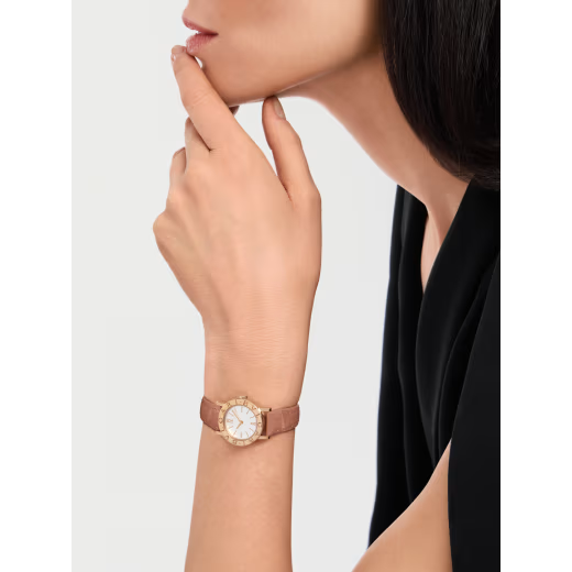 Bvlgari Rose Gold Opaline Watch