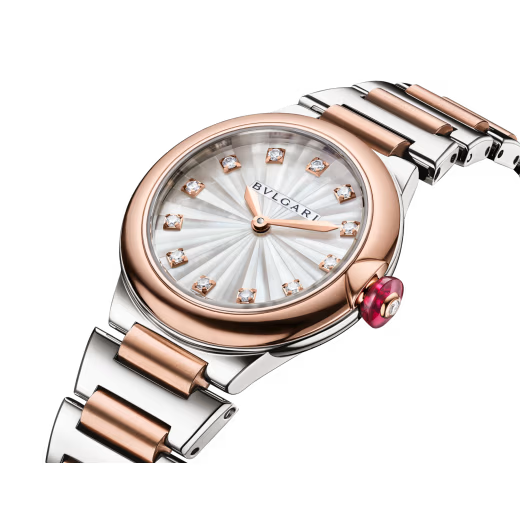 Women’s  Lvcea Steel & Rose Gold MOP Diamond Watch 103878