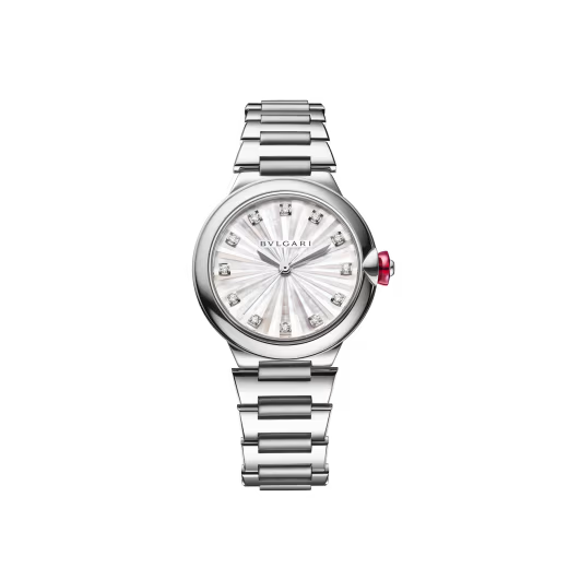 Women’s Lvcea Automatic Steel MOP Diamond Watch 103727