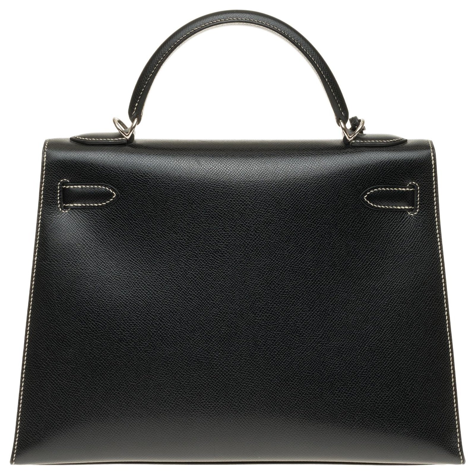 Hermès Kelly Saddler 32 – Black Epsom Leather with Palladium Hardware - Zeuskicks