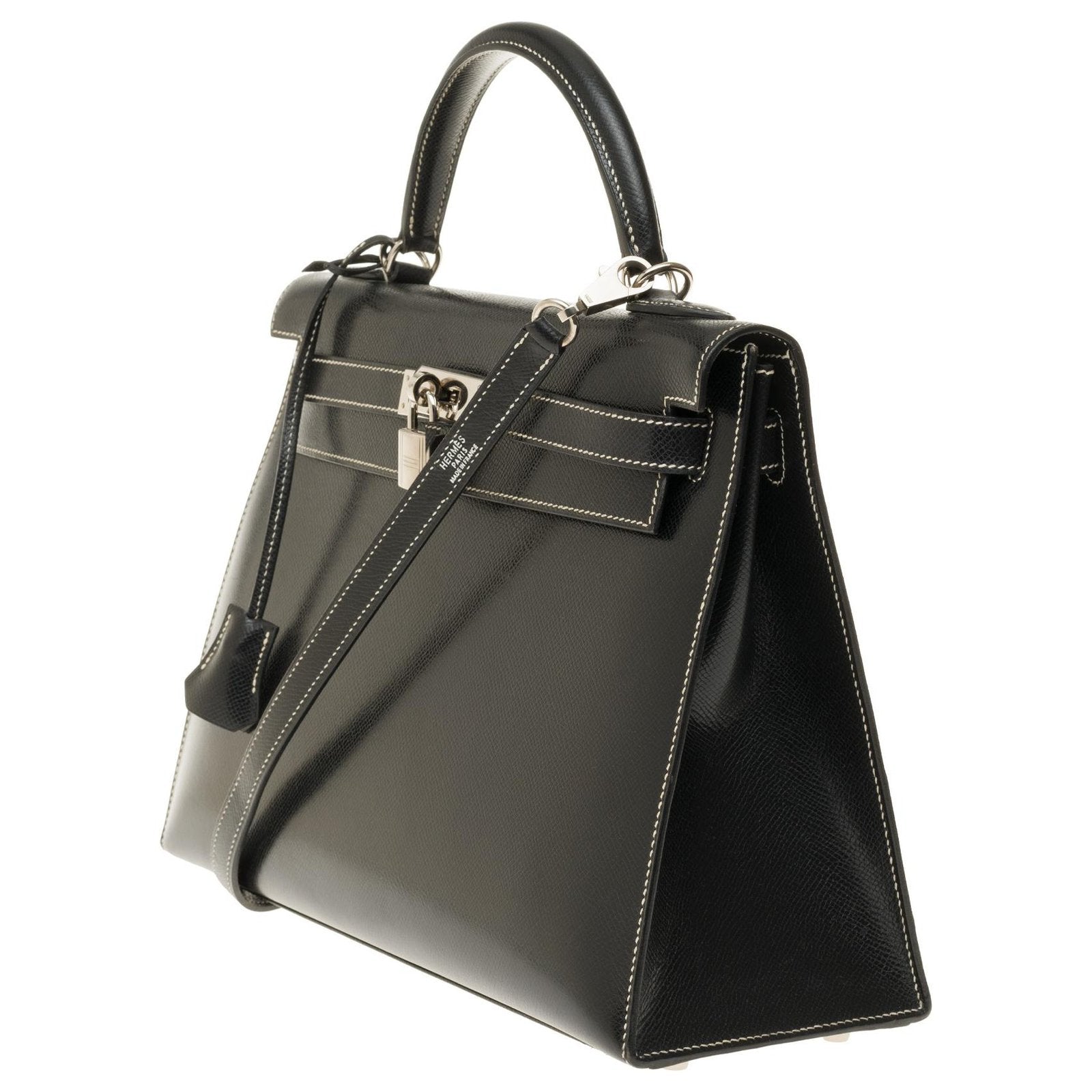 Hermès Kelly Saddler 32 – Black Epsom Leather with Palladium Hardware - Zeuskicks