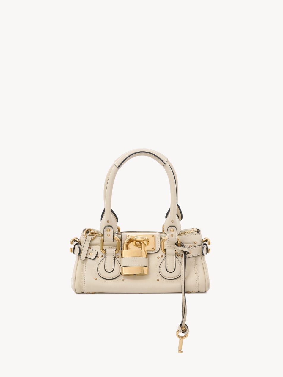 CHLOE Small Paddington bag in grained leather Cloudy Cream by CHLOE