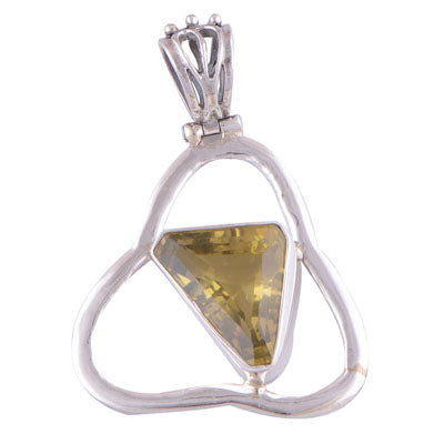 Lemon Topaz 925 Sterling Silver Pendant - R300372-10