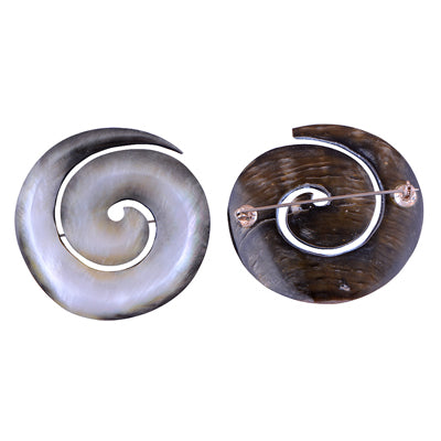 11.4gram Shell Silver Brooches - R8100004-42