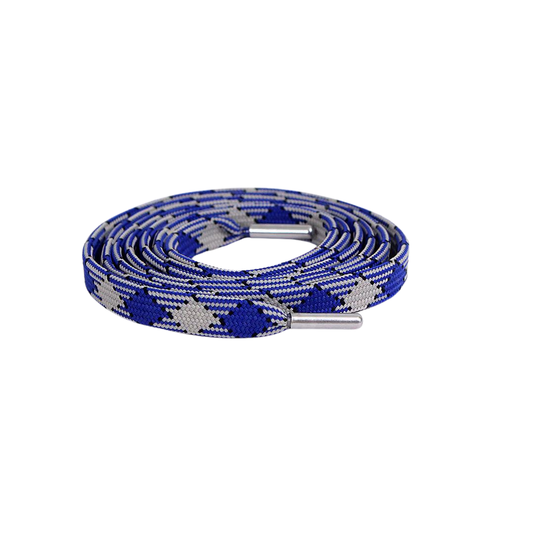Moonshine Diesel Patterned Flat Laces | Best for Nike, Jordan & Hoka by KNOTTY by KNOTTY