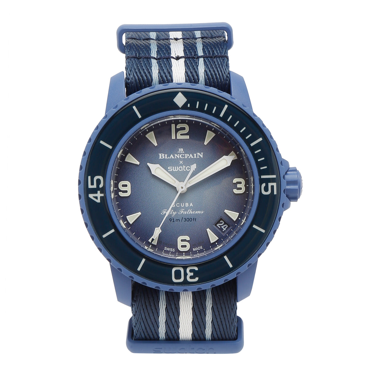 Swatch x Blancpain Bioceramic Scuba Fifty Fathoms Atlantic Ocean by Swatch x Blancpain