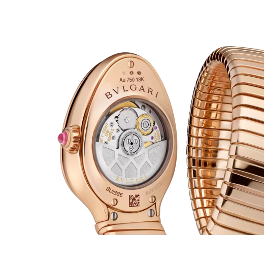 Serpenti Tubogas Rose Gold Diamond Double Spiral Watch
