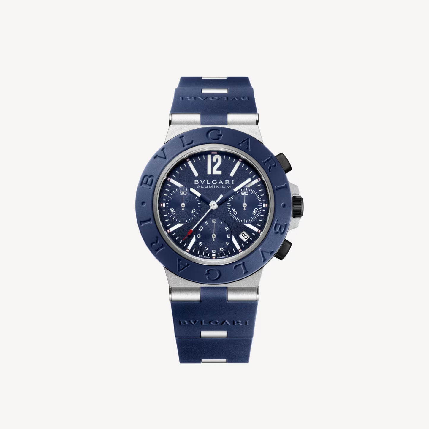 Bvlgari Aluminium Blue Chronograph Watch