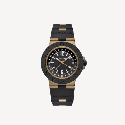 Bvlgari Bronzo Black GMT Watch