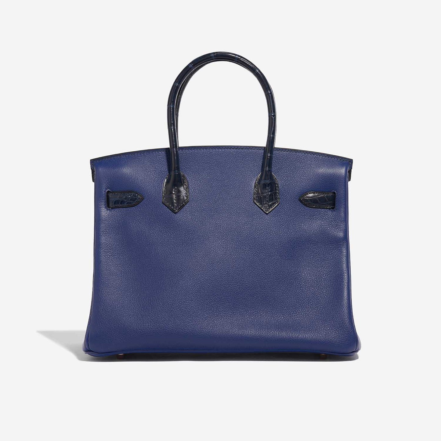 Hermès Birkin Touch 30 – Matte Alligator & Taurillon Novillo, Blue Sapphire / Blue Marine