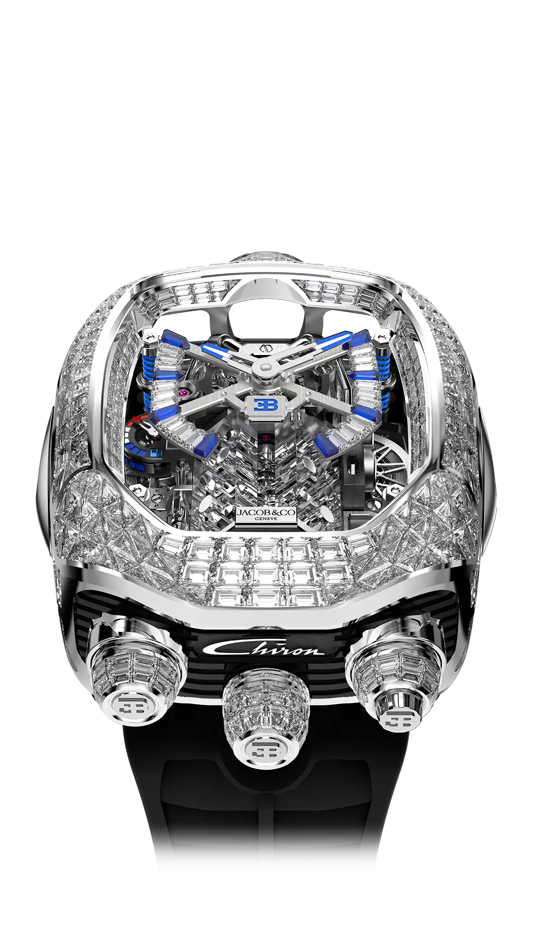 Bugatti Chiron Tourbillon Baguette - Rainbow