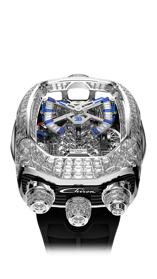 Bugatti Chiron Tourbillon Baguette - White Gold