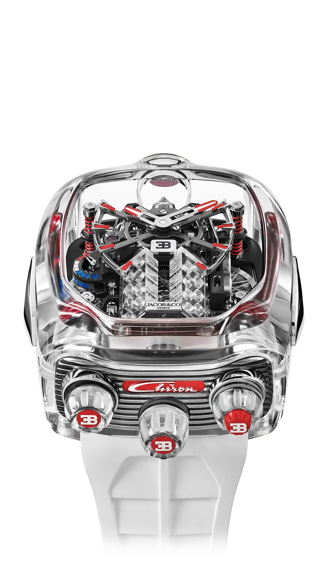 Bugatti Chiron Tourbillon Sapphire Crystal - Blue Sapphire Crystal