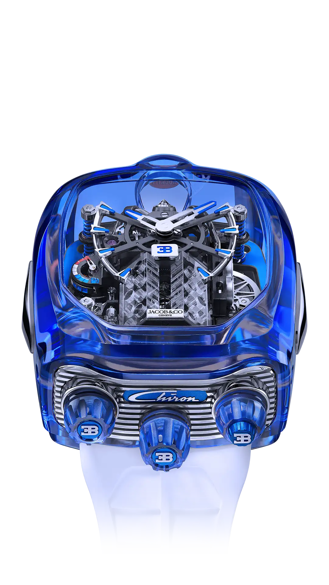 Bugatti Chiron Tourbillon Sapphire Crystal - Clear