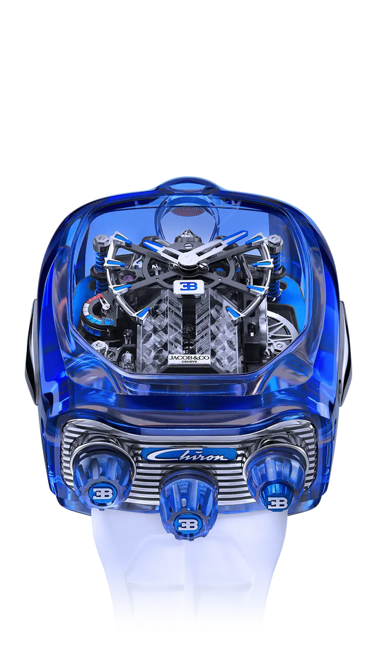 Bugatti Chiron Tourbillon Sapphire Crystal - Blue Sapphire Crystal