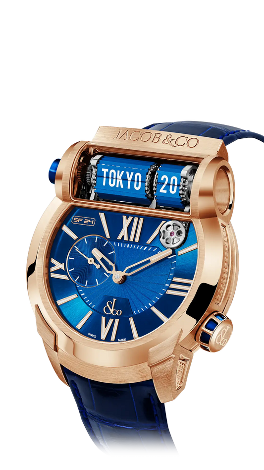 Epic SF24  - Rose Gold, Blue Dial