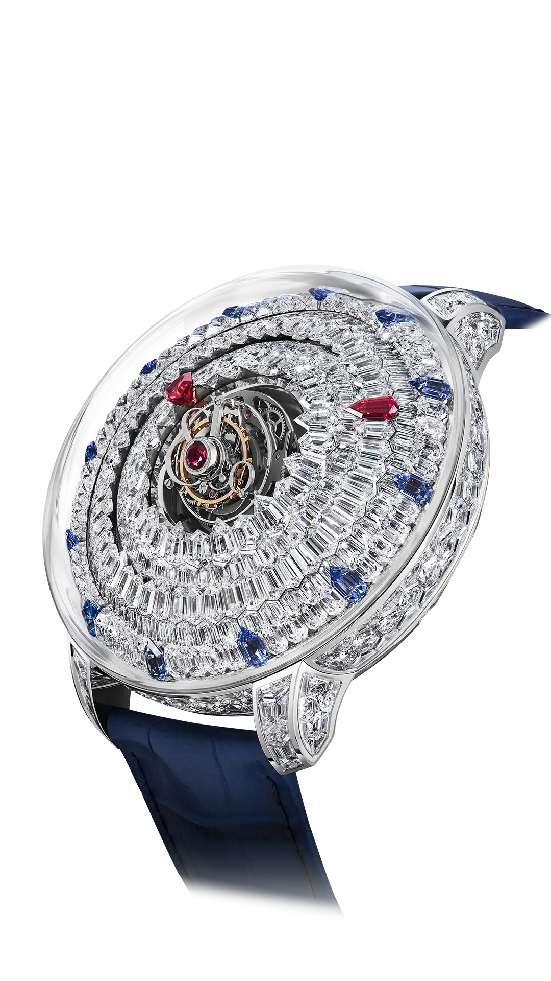 The Mystery Tourbillon - Full Icy Blue Sapphires (White Gold)