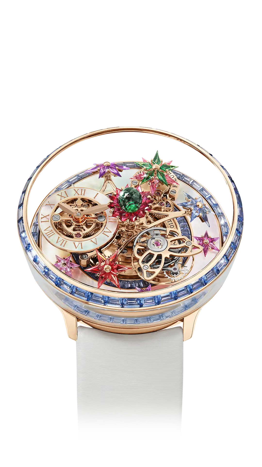 Fleurs de Jardin - White Gold and Icy Blue Sapphires