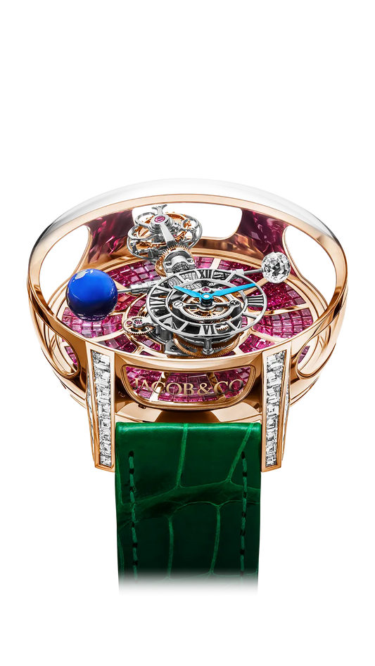 Astronomia Tourbillon Baguette - Rose Gold, Rubies