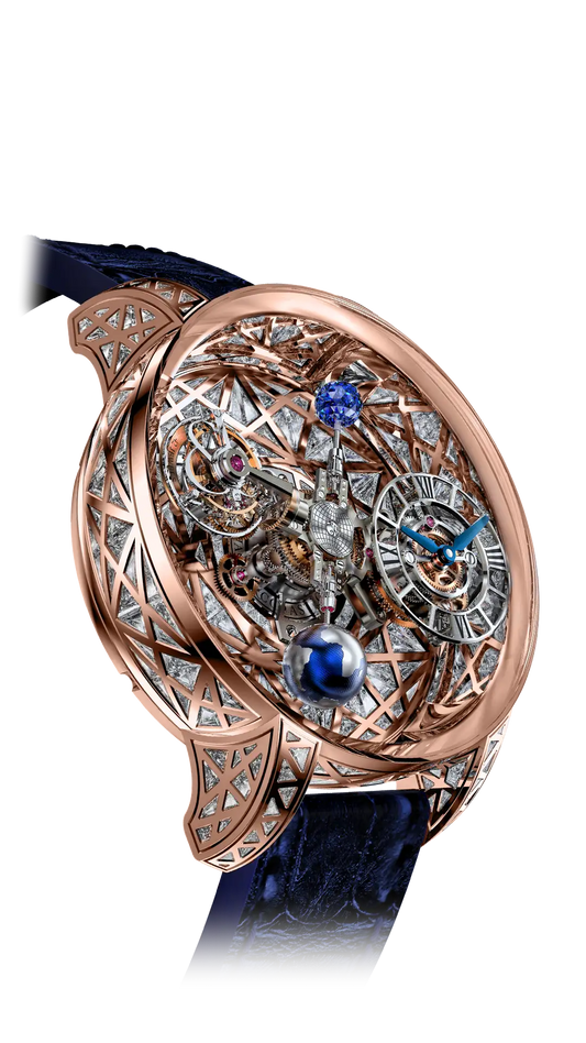 Astronomia Tourbillon Baguette - Meteorite White Diamonds