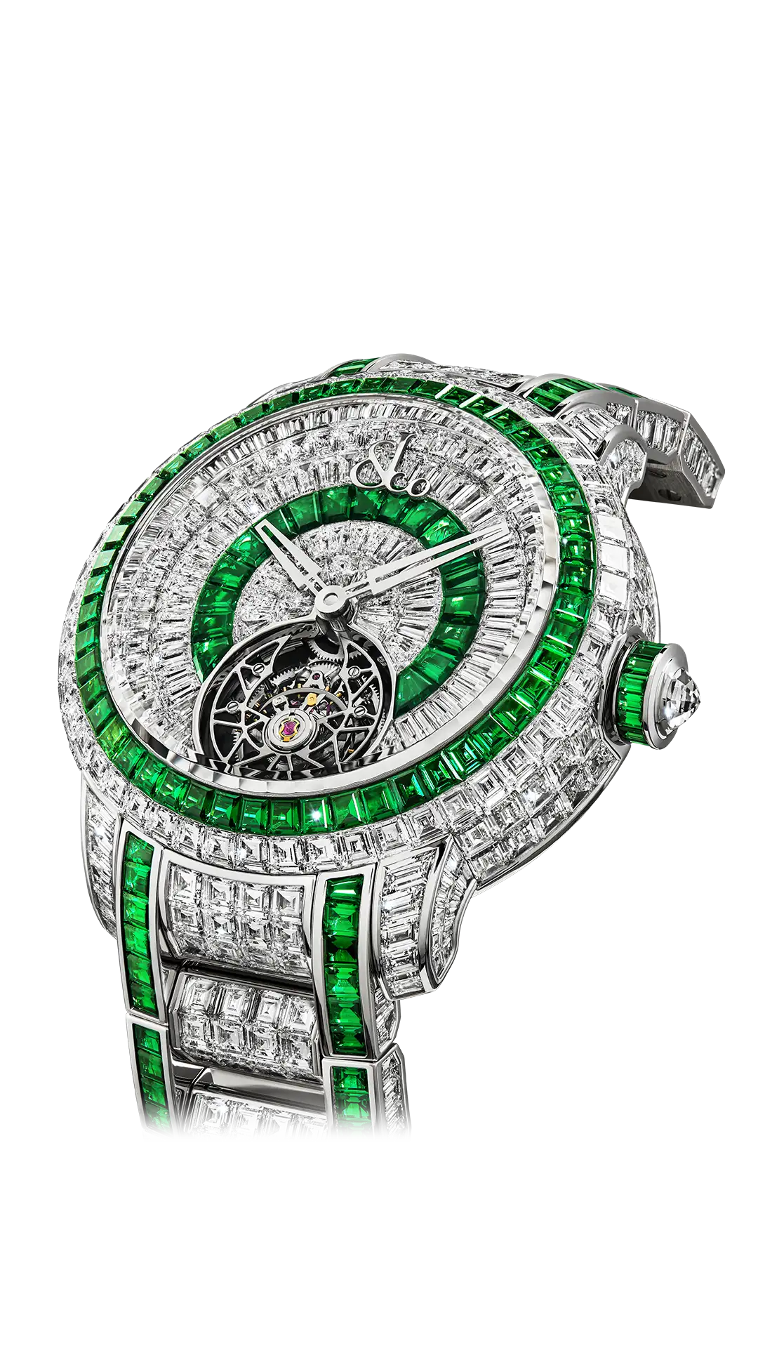 Caviar Tourbillon - White Diamonds & Tsavorites