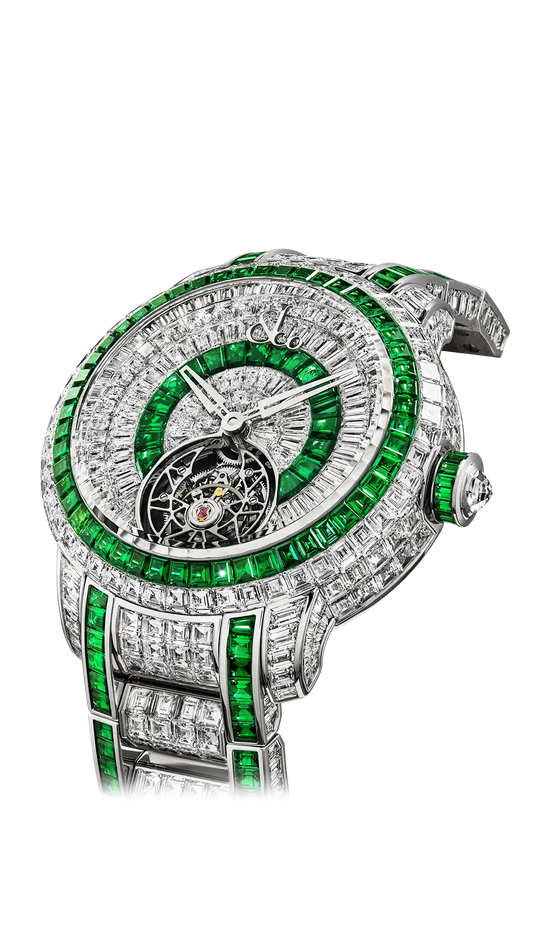 Caviar Tourbillon - White Diamonds & Tsavorites