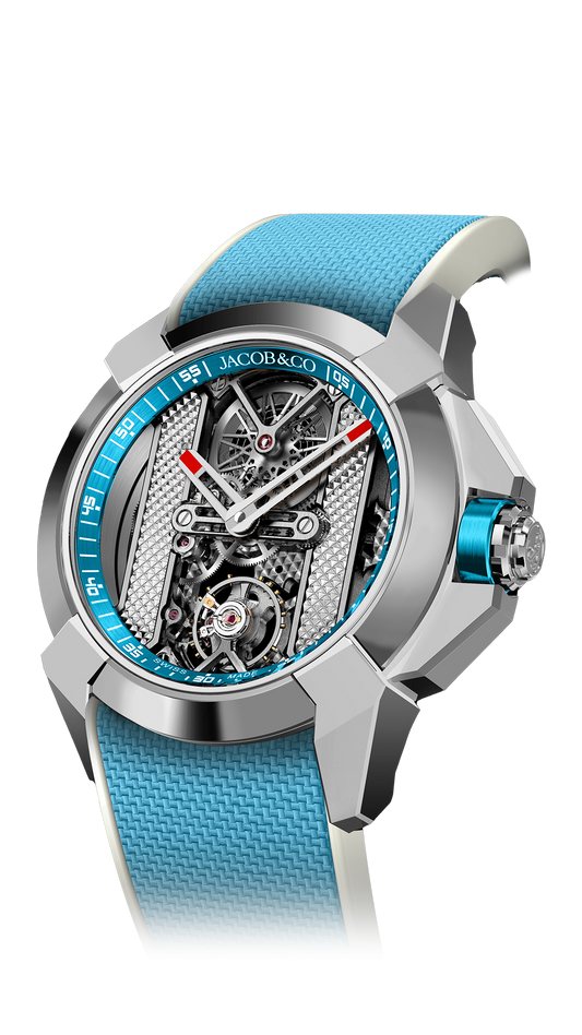 Epic X Bridges - Stainless Steel (Light Blue, Gray Movement)