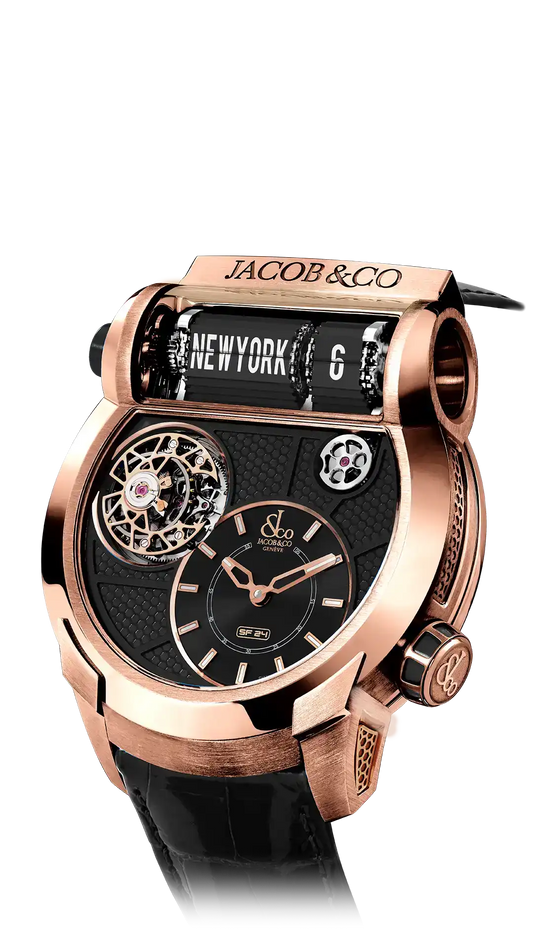 Epic SF24 Tourbillon - Rose Gold Grid Dial