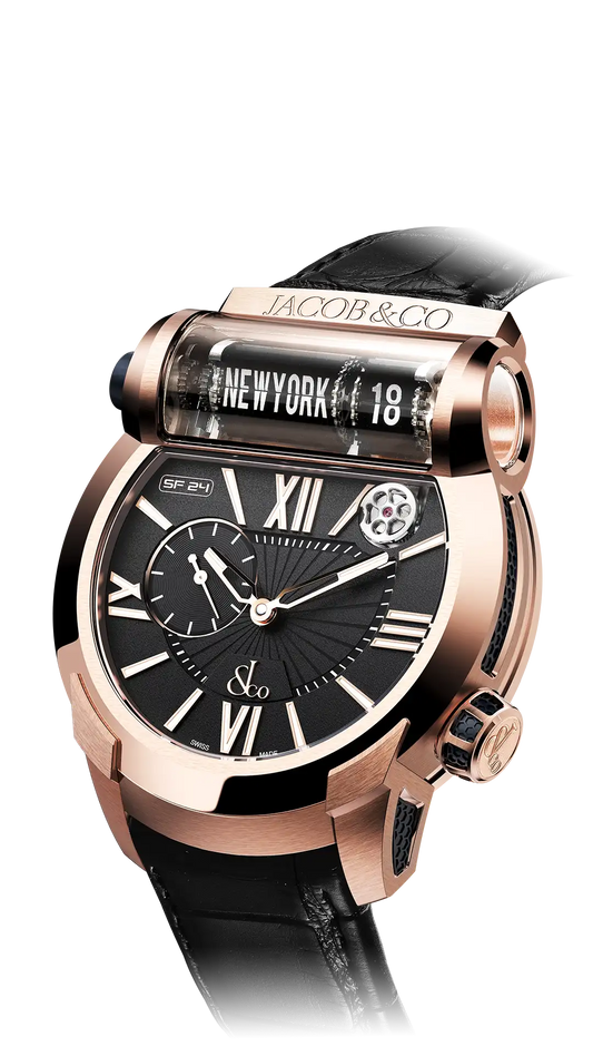 Epic SF24  - Rose Gold, Black Dial
