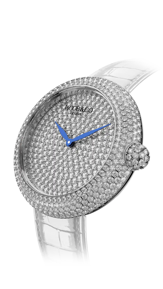 Brilliant Pavè - Stainless Steel White Diamonds 44MM