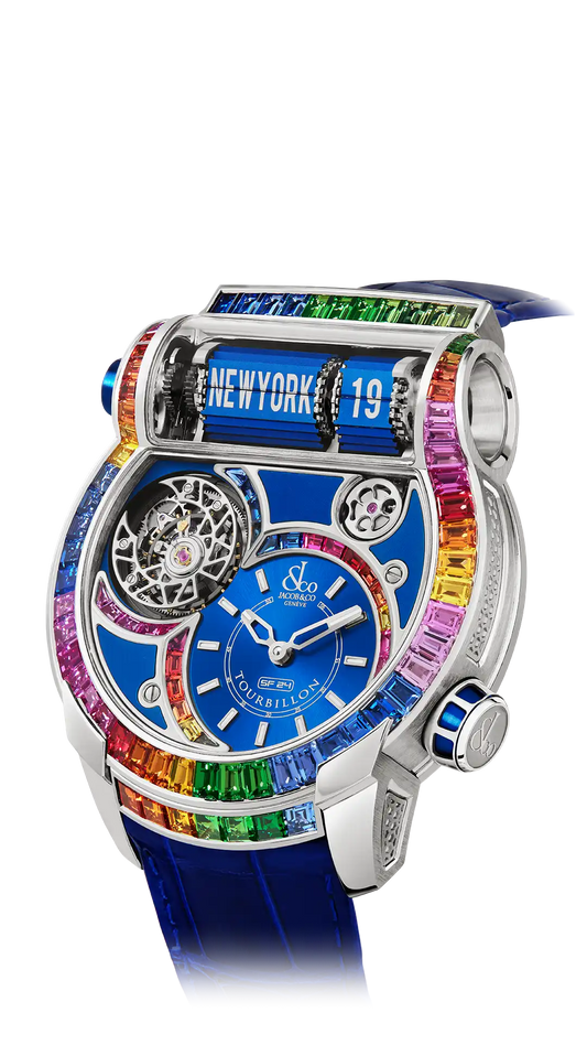 Epic SF24 Tourbillon Baguette - White Gold Arlequino