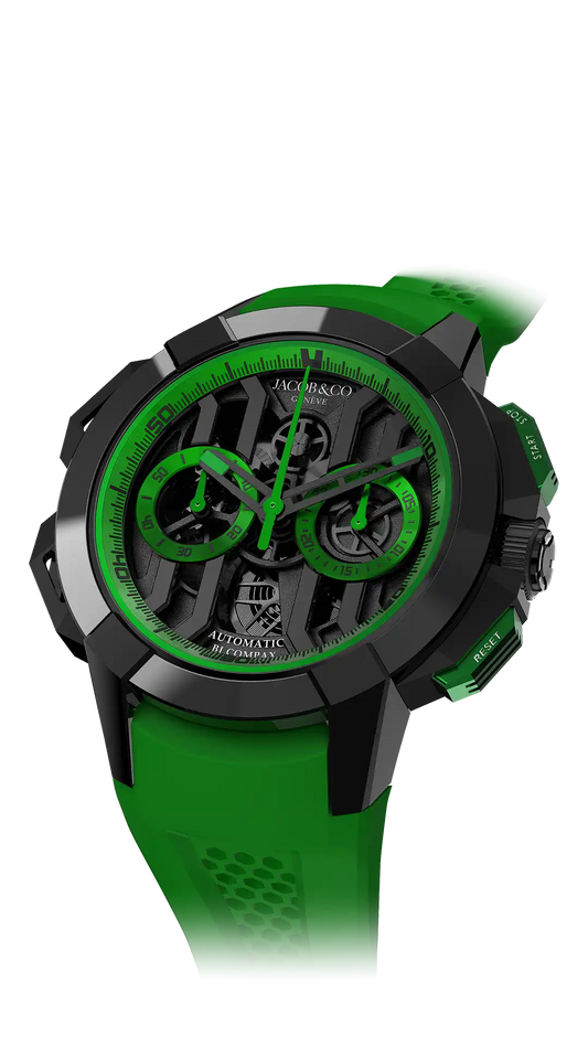 Epic X Chrono 44MM - Black Titanium (Green)