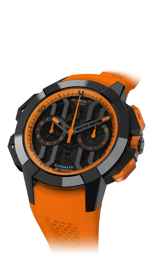 Epic X Chrono 44MM - Black Titanium (Orange)