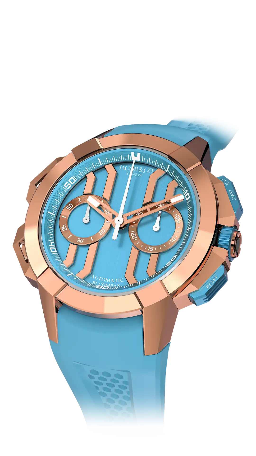 Epic X Chrono 44MM - Titanium (Light Blue)