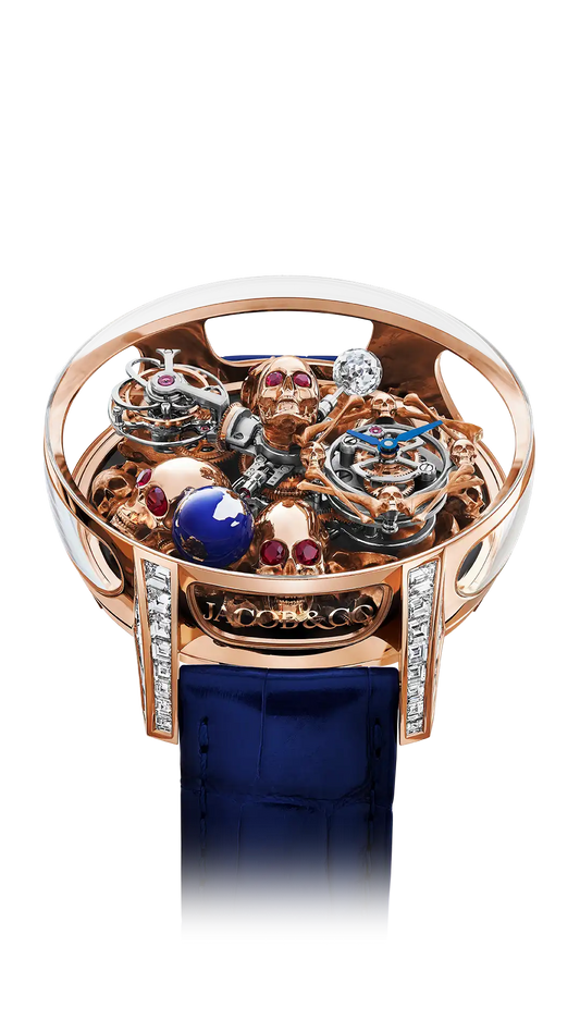 Astronomia Art - 4 Skulls (Rose Gold, Baguette)
