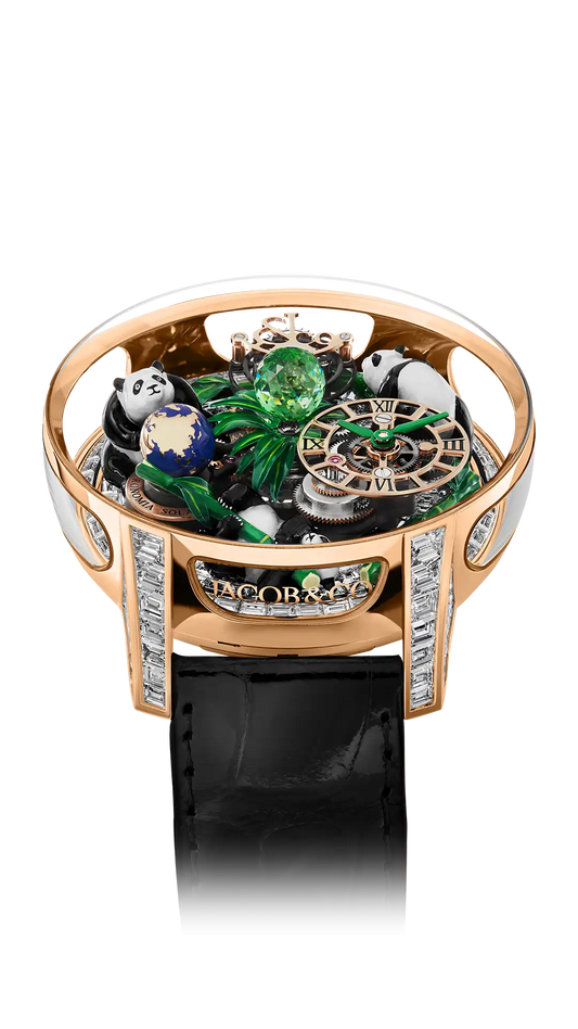 Astronomia Art - Static Panda (Rose Gold, Baguette)