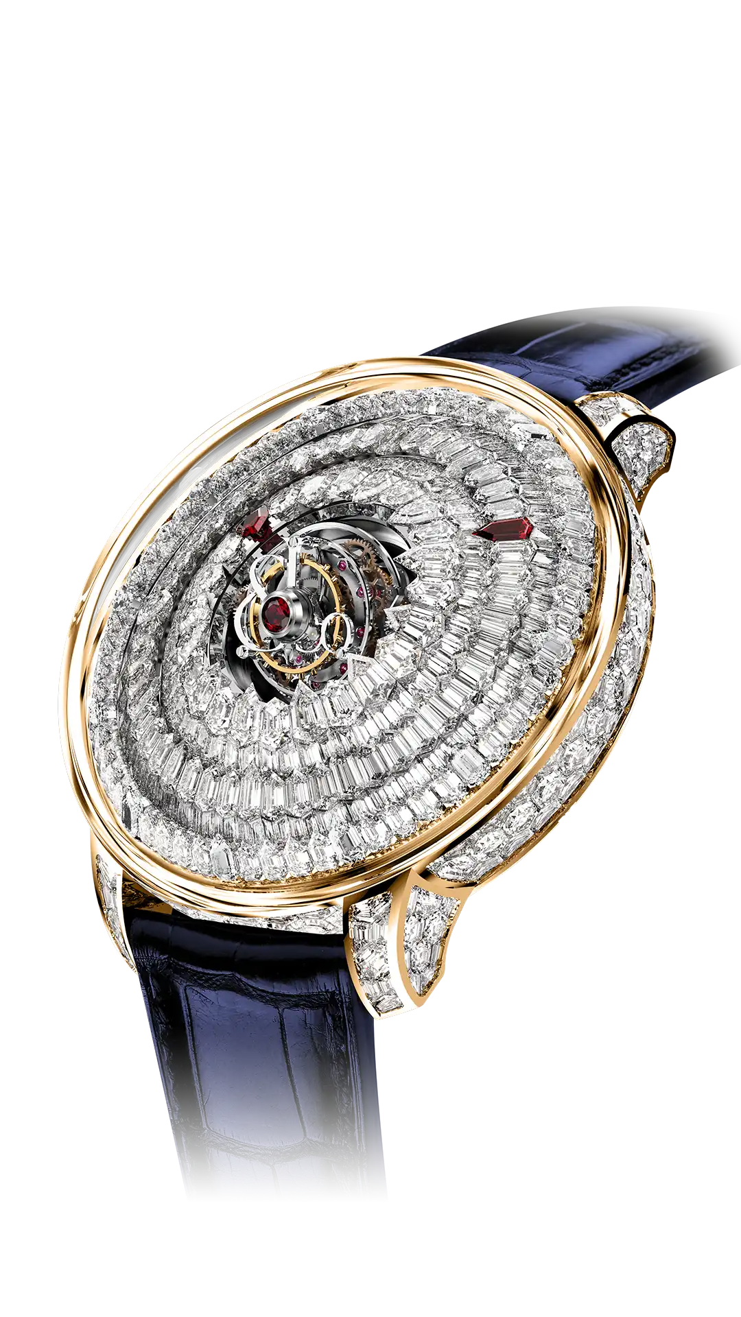 The Mystery Tourbillon - Full Icy Blue Sapphires (White Gold)