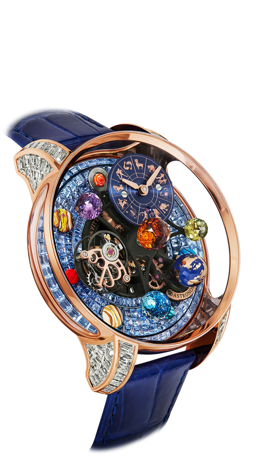 Astronomia Solar Zodiac - Zodiac Icy Blue Sapphires Baguette