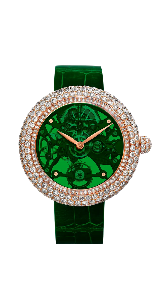 Brilliant Skeleton Northern Lights - Rose Gold, Green
