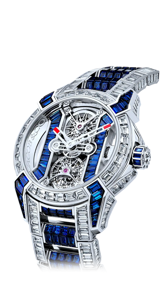 Epic X Tourbillon Baguette - Diamonds & Blue Sapphires
