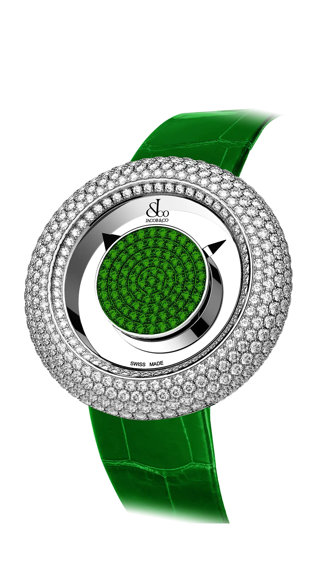 Brilliant Mystery Pave Diamonds - Rubies in Rose Gold (38MM)